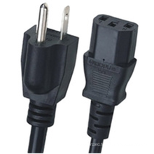 High Quality American Standard 3 Pin to IEC C13 Extension AC Power cord